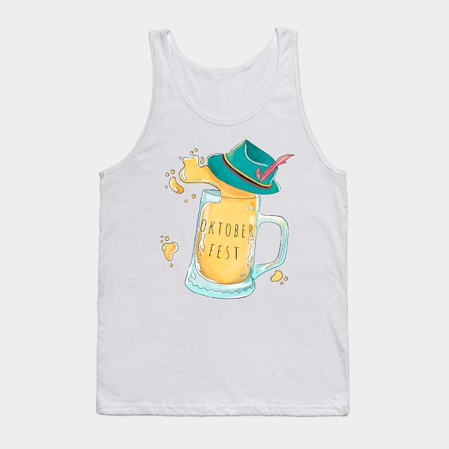 Oktoberfest Beer Tank Top by superdupertees